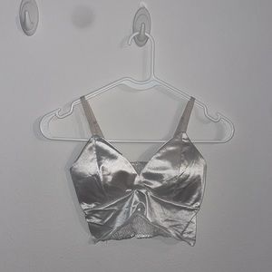 Silky white tank top